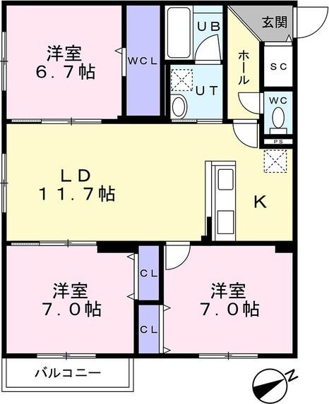 センチュリー信濃の間取り