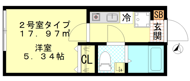 KKハウス大師橋の間取り