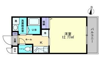 高松市扇町のマンションの間取り