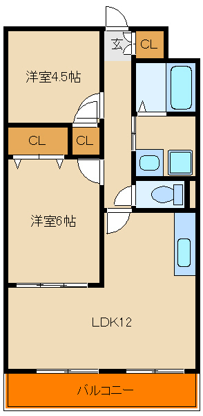 メゾンポパイの間取り