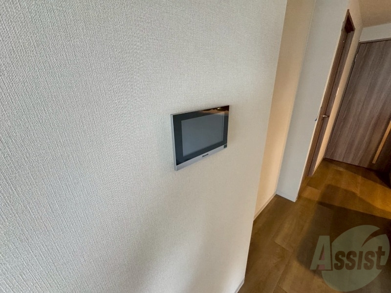 セキュリティ　インターホンです。オートロック付きで安心のマンションです。