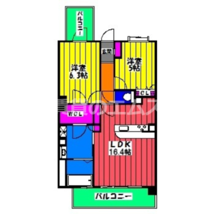 第8ケイコーマンション駅南の間取り写真