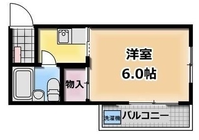 ＪＲ京浜東北線 南浦和駅 徒歩5分 4階建 築39年の間取り写真