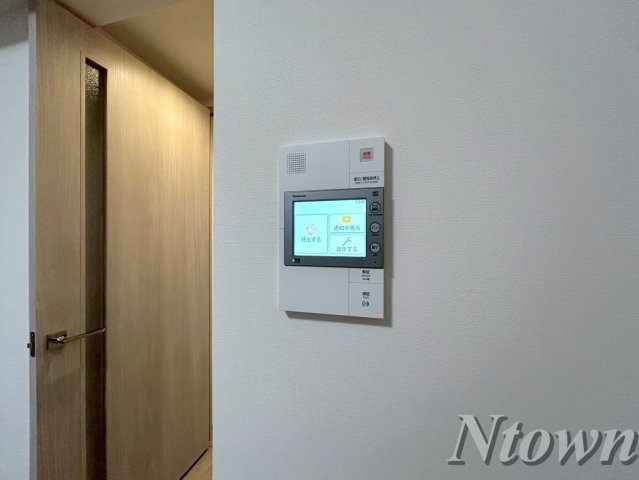 セキュリティ　モニター付きインターフォンです。