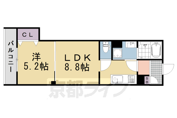 ラモーナ滝ノ町IIの間取り写真