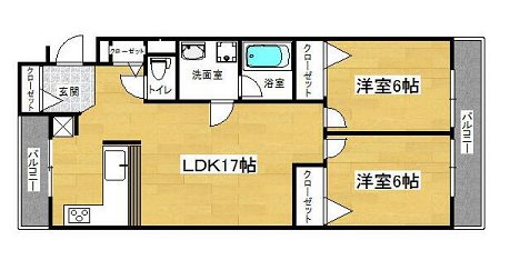 フレイグランス久我の間取り写真