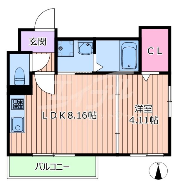 阪急千里線 天神橋筋六丁目駅 徒歩5分 3階建 築4年の間取り写真