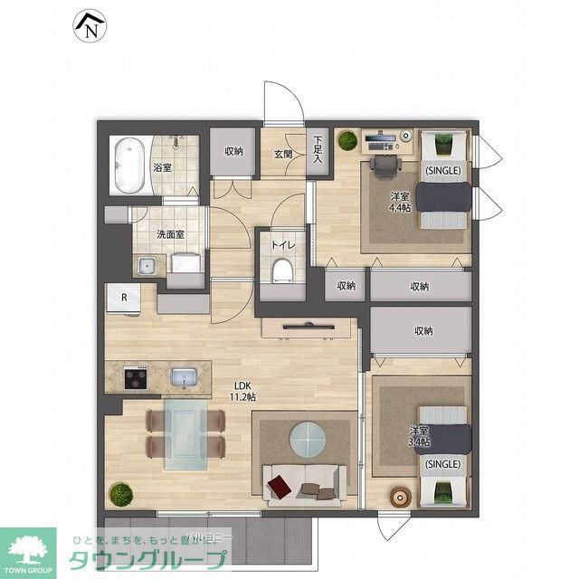 その他　家具配置間取り図