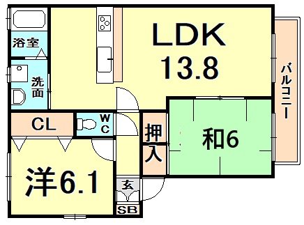 SOL.LEVANTEVIの間取り写真
