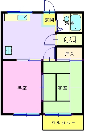 国分ハイツの間取り