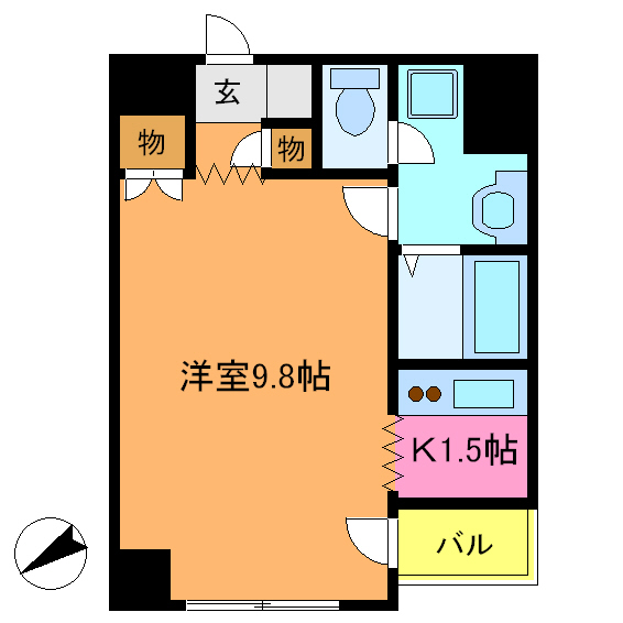 【墨田区向島のマンションの間取り】