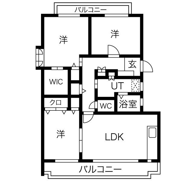 ハッピーコート五軒邸の間取り