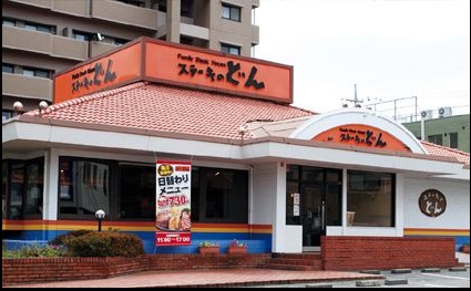 飲食店　ステーキのどん倉敷店（飲食店）まで594m