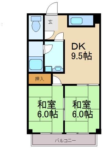 メゾン笹山の間取り