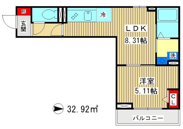 東京都板橋区小茂根５（アパート）の賃貸物件の間取り