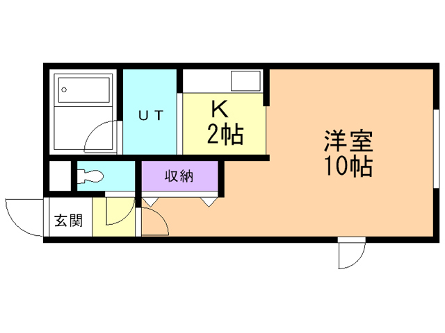 函館市駒場町のマンションの間取り