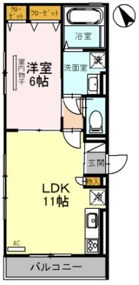 堺市堺区南半町東のアパートの間取り