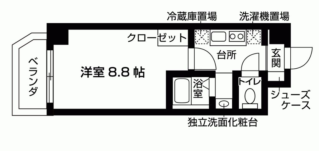 ル・シャンテDIIの間取り