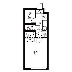 ソレイユ増田の間取り