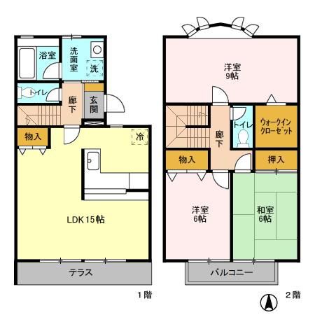 パークアベニュー　Ａの間取り