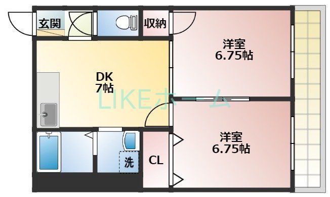 カタンクローバーIIの間取り