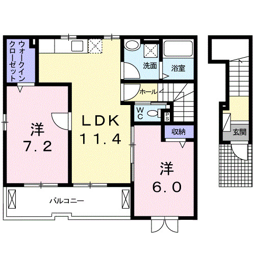 シエルブルーの間取り