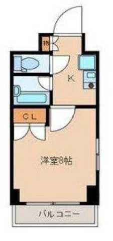 千代田区神田佐久間町のマンションの間取り