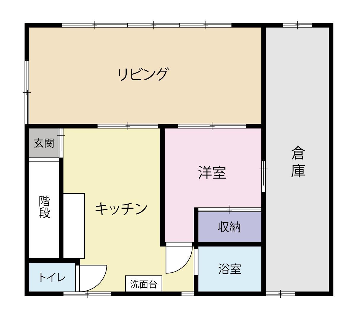 作町三丁目アパートの間取り写真