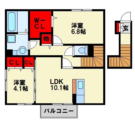 トレス楠橋西館の間取り