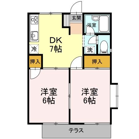 常滑市北条のアパートの間取り