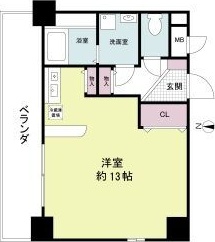 大阪市浪速区幸町のマンションの間取り