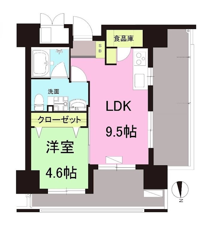 ニューガイア天神北の間取り