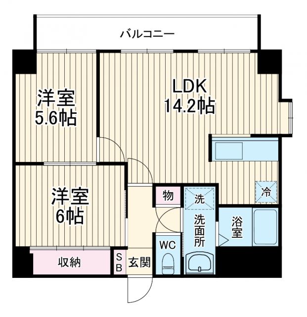 【コーシン片町の間取り】