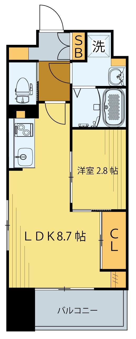 【シェルグランデ原町本通の間取り】