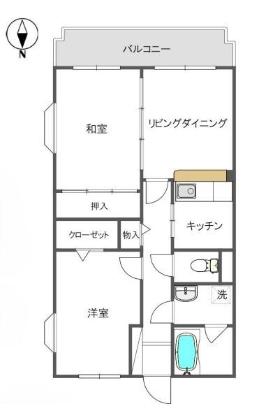 サンライズ伊興の間取り