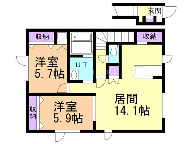 プードリエボアVの間取り