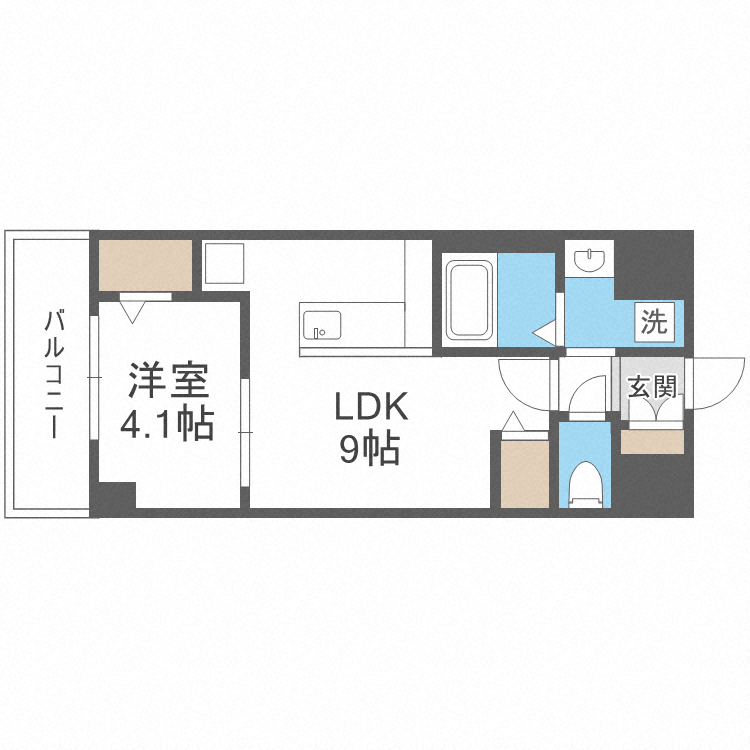 ヴァロアール博多の間取り