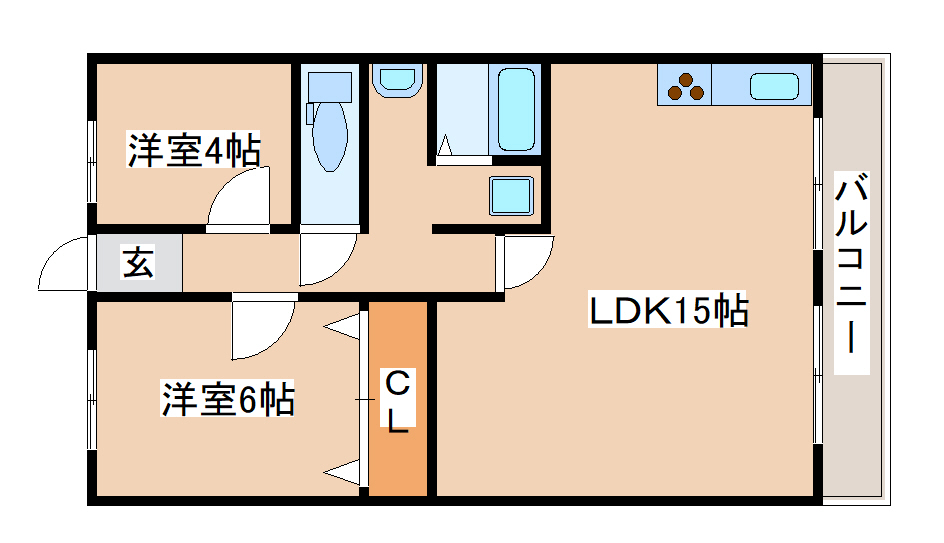 滝谷グリーンハイツの間取り