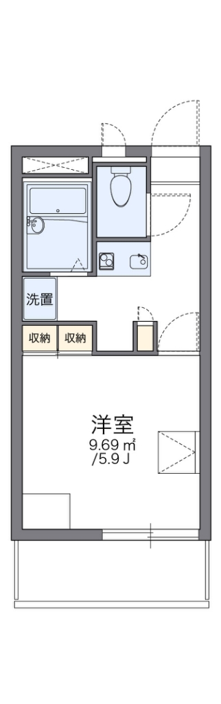 レオパレスグランデ泉Ａの間取り