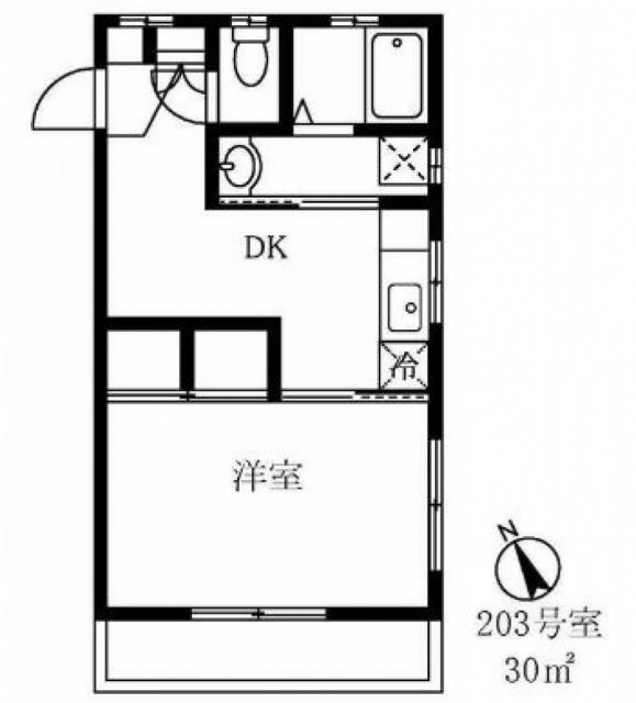 世田谷区野毛のマンションの間取り