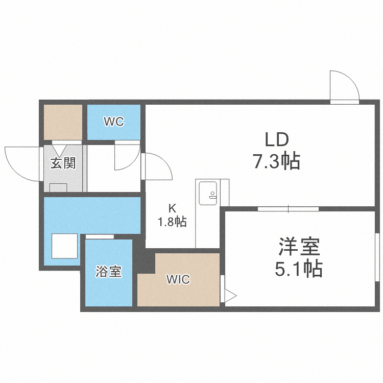 アレナ宮の沢の間取り