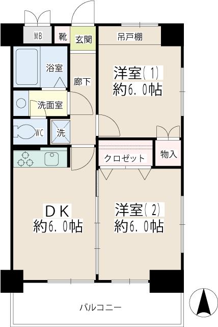 大口増田ビルの間取り