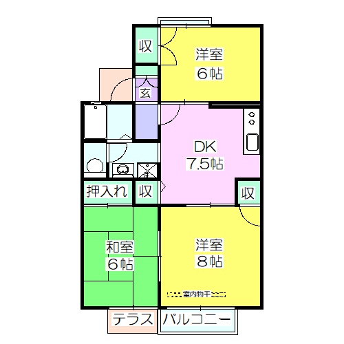 グリーンパラシオンIの間取り