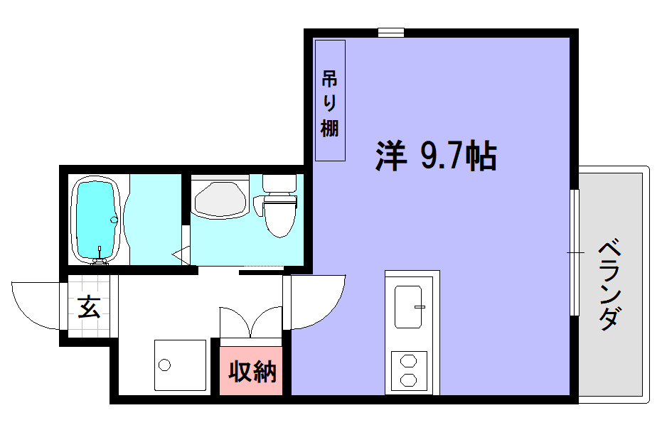 仮）フラッティ堀川北山Aの間取り