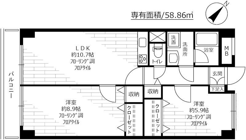 【シェトワ代々木の間取り】