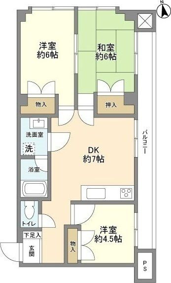 文京区大塚のマンションの間取り