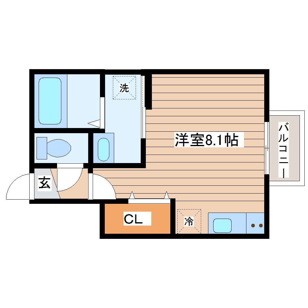 クオーレ八軒小路EASTの間取り