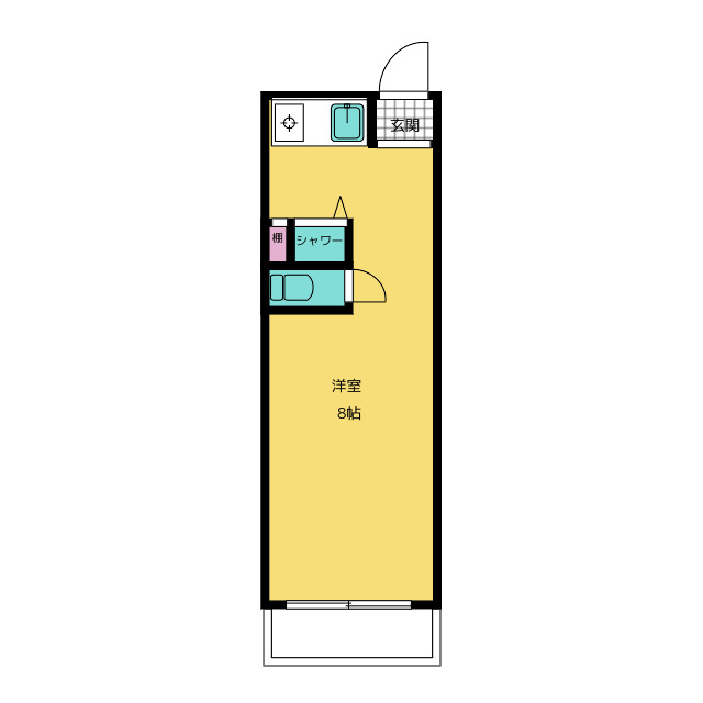 千代田区九段北のマンションの間取り