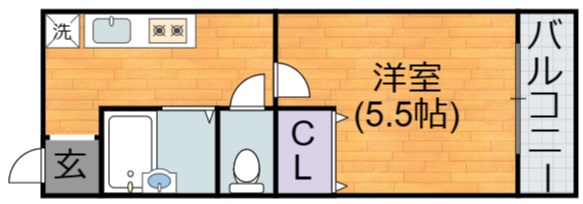 大阪市平野区長吉川辺のマンションの間取り