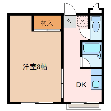 松本市巾上のマンションの間取り